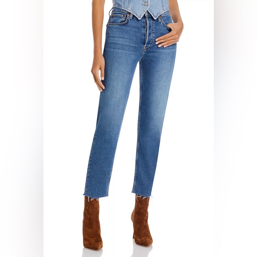 32.  Re/done 70s Stove Pipe Jeans